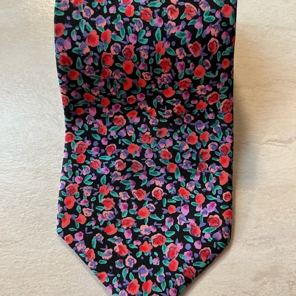 STEFANO CONTI rose flower classic trendy tie - Picture 4 of 7